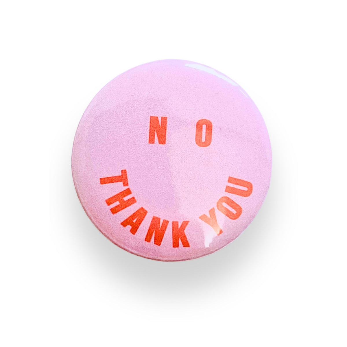 No Thank You Button Badge