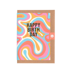 Retro Foil Birthday Card