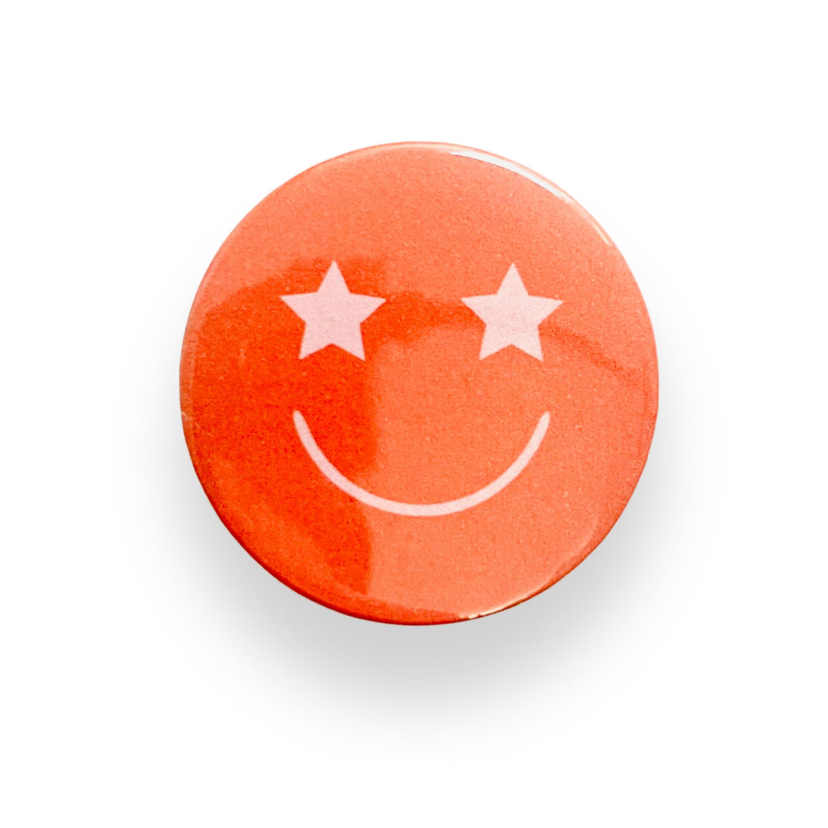 Star Face Button Badge