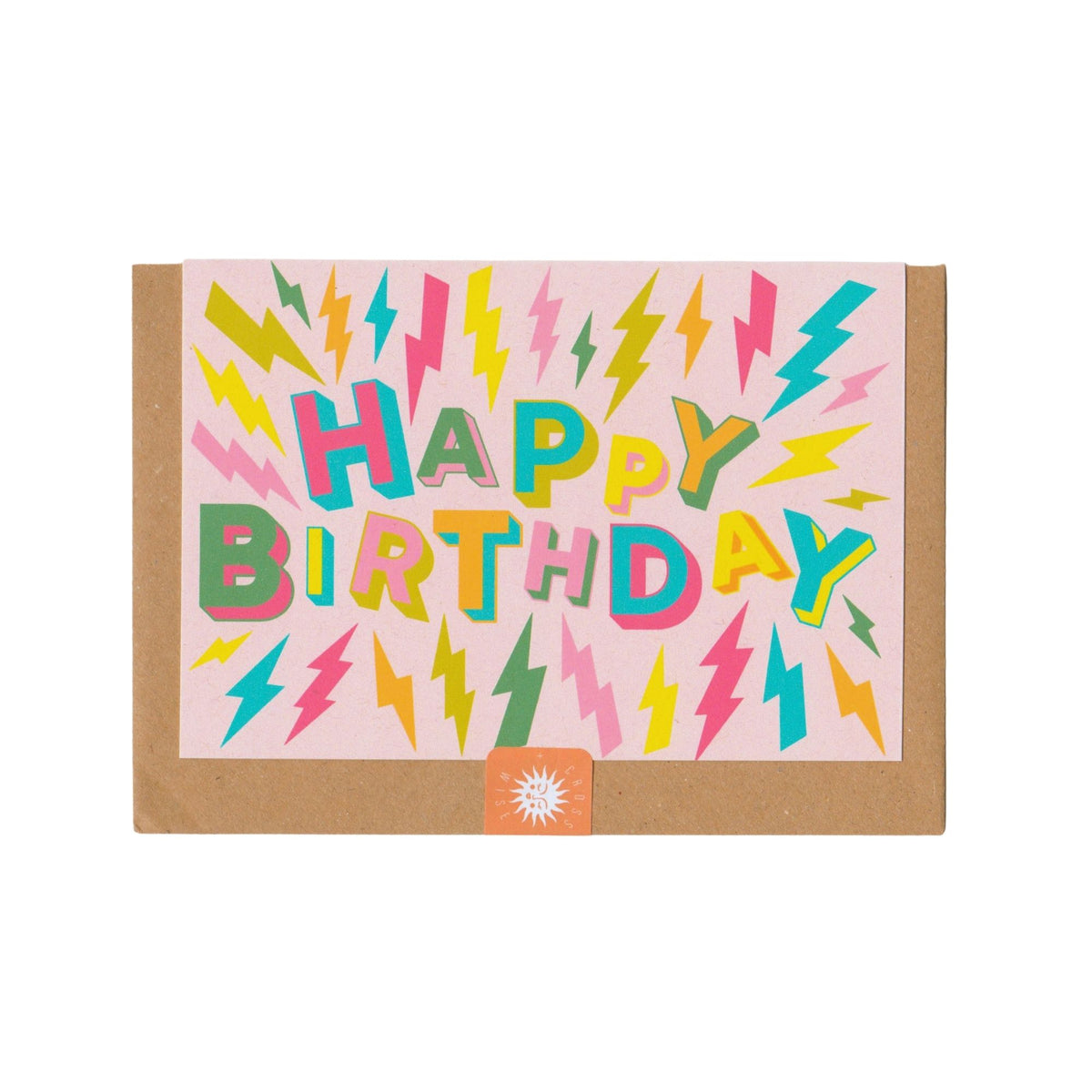 Lightning Bolt Happy Birthday Card
