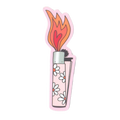 Flower Lighter Sticker