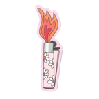 Flower Lighter Sticker