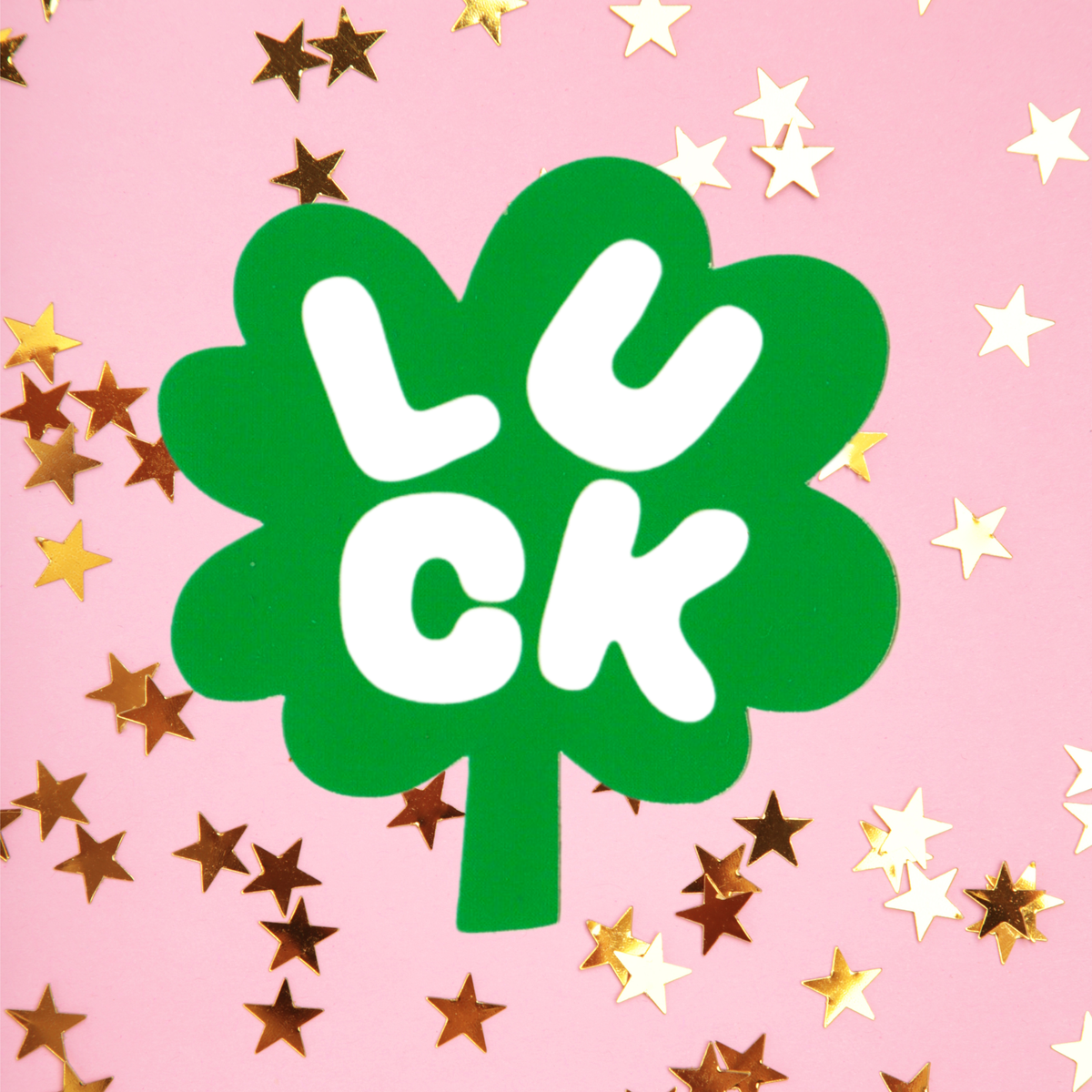 Shamrock Luck Vinyl Sticker