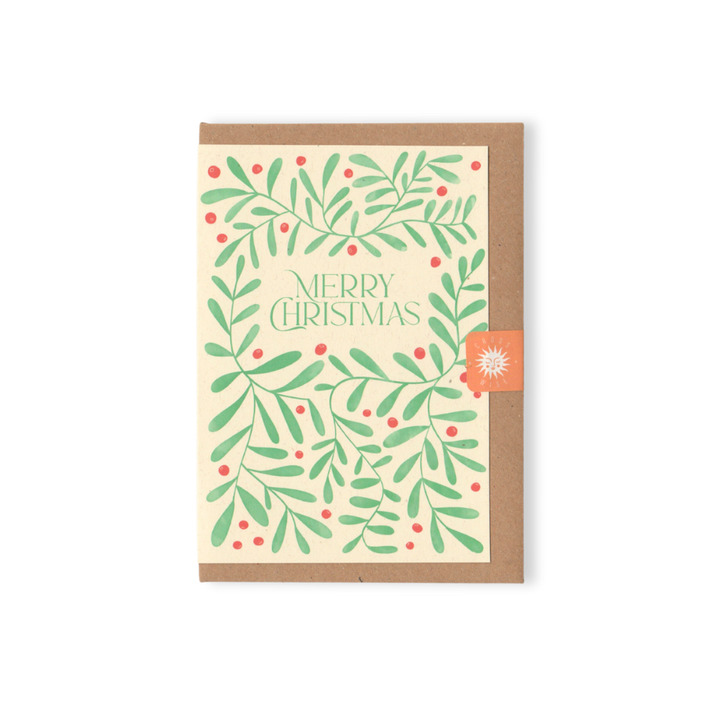 Mistletoe Merry Christmas Card