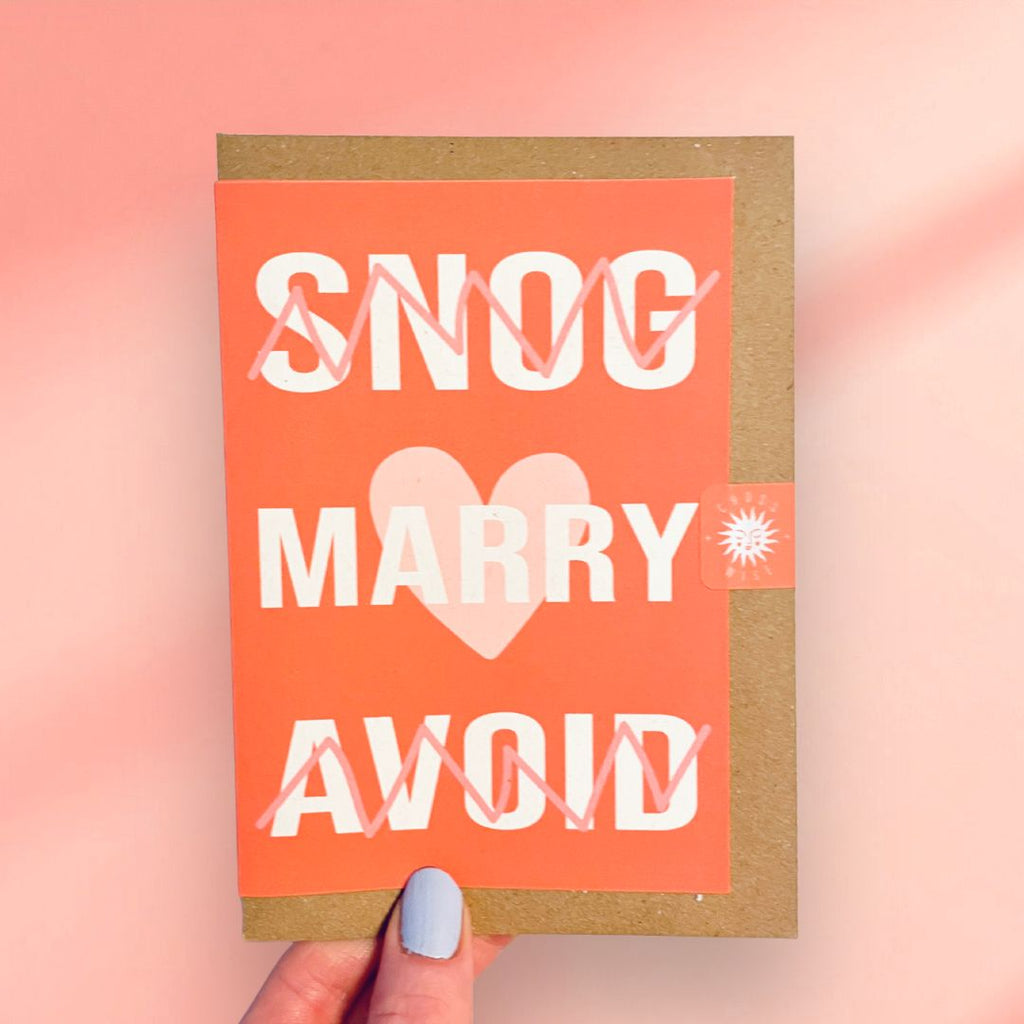 Snog Marry Avoid Engagement Card