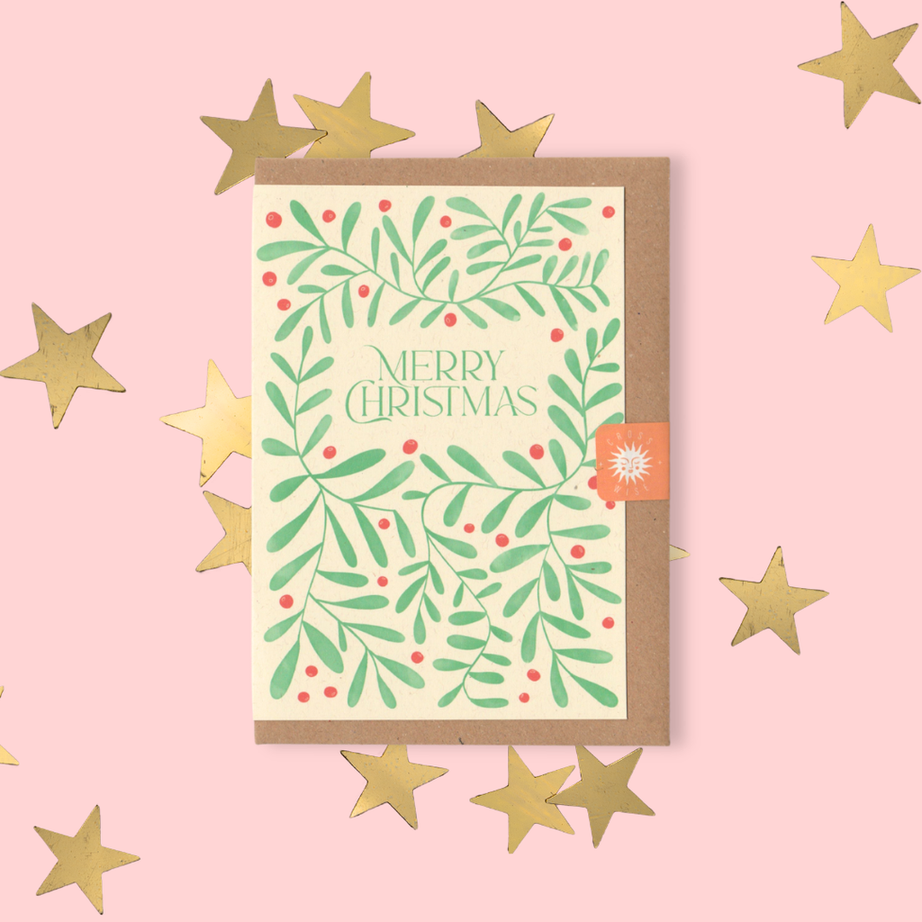 Mistletoe Merry Christmas Card