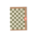 Checkerboard Peace Christmas Card