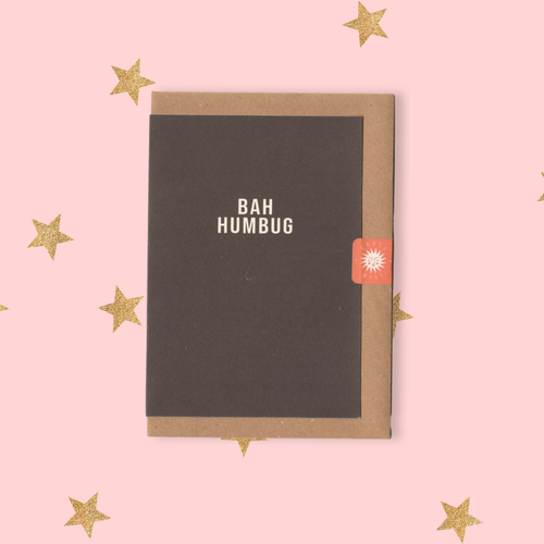 Bah Humbug Christmas Card