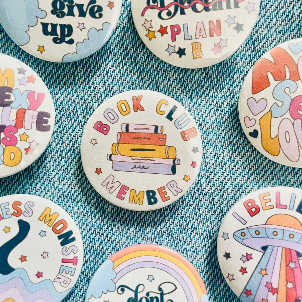 Book Club Member Button Badge