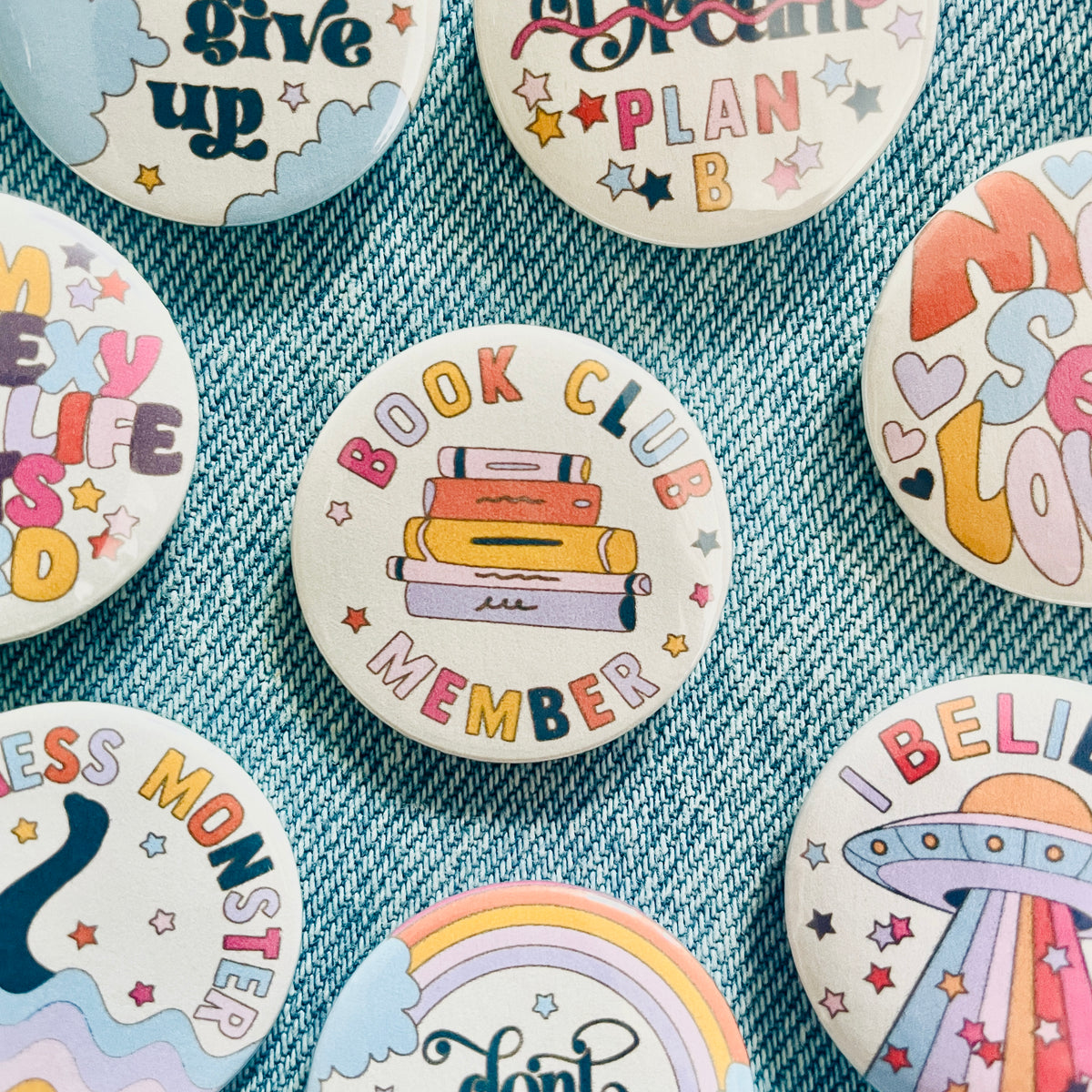 Book Club Member Button Badge