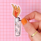 Flower Lighter Sticker