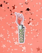 Checkered Lighter Sticker