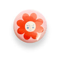 Happy Flower Button Badge