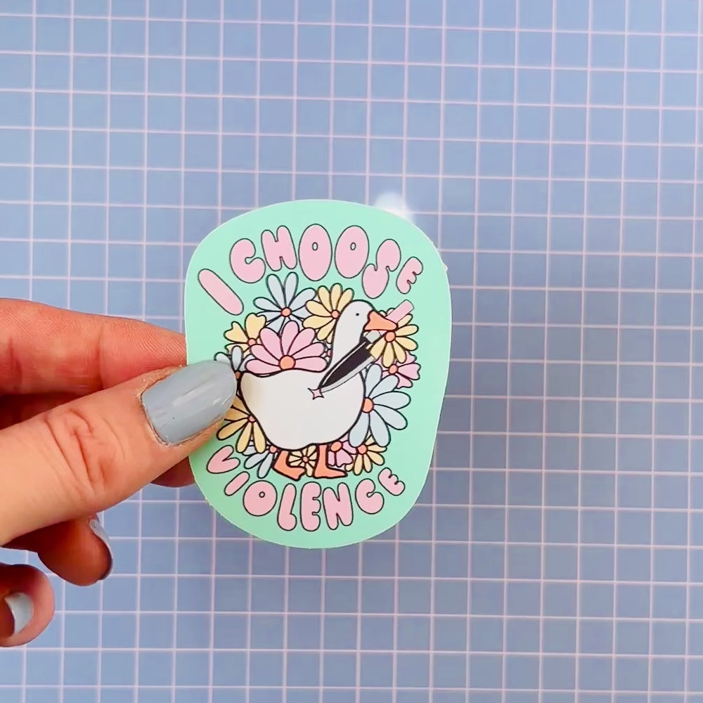 I Choose Violence Sticker