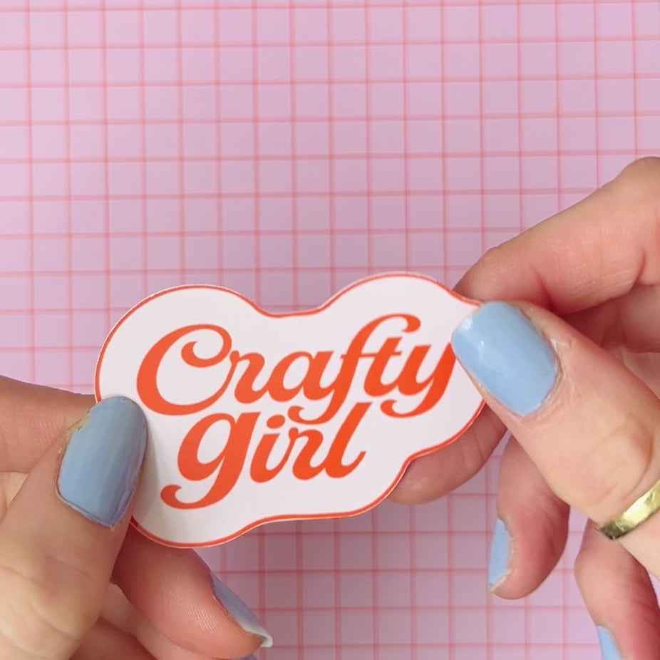 Crafty Girl Vinyl Sticker