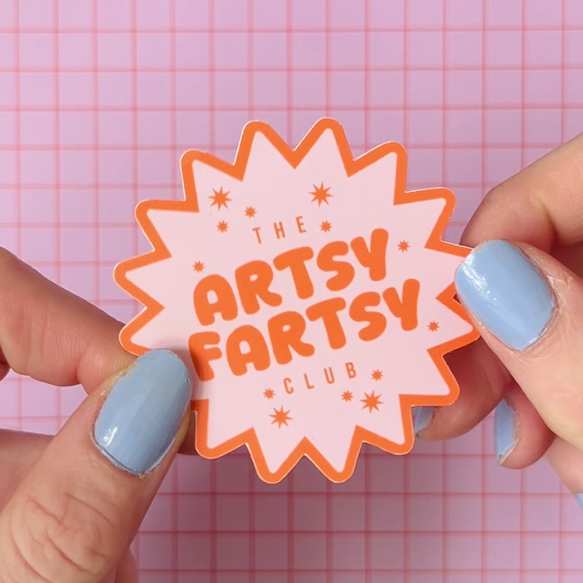 The Artsy Party Club Vinyl Sticker