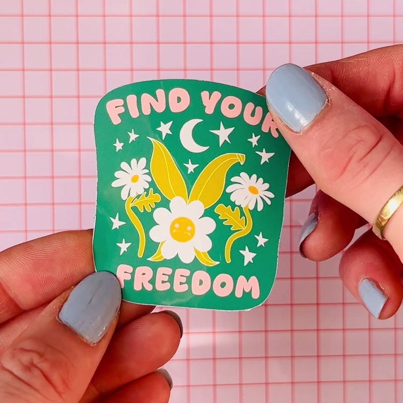 Find Your Freedom Sticker