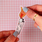 Flower Lighter Sticker