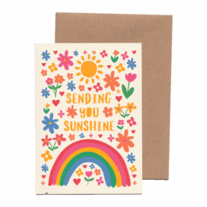 Rainbow Sending Sunshine Card