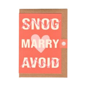 Snog Marry Avoid Engagement Card