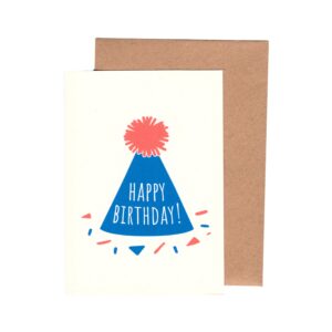 Blue & Orange Happy Birthday Hat